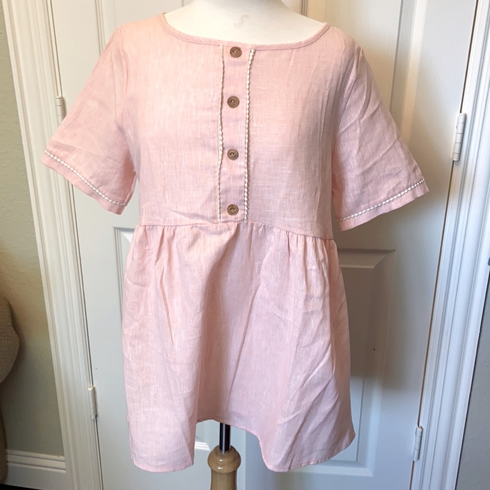 NWT Pink Babydoll Top